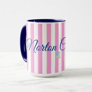 Norton Commons rosa Stripe Tasse