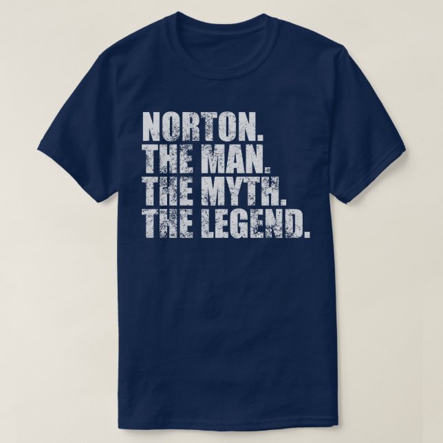 Norton-Familienname Norton Nachname Norton T-Shirt (Design vorne)