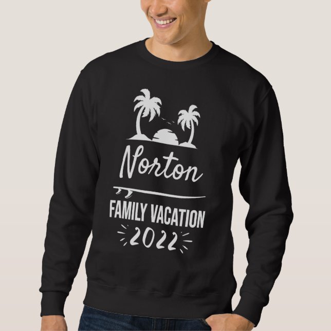 Norton Family Vacation Tropical Group Trip Beach Sweatshirt (Vorderseite)