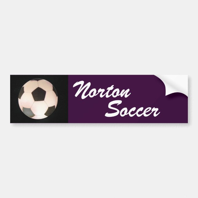 Norton Fußball-Autoaufkleber Autoaufkleber (Vorne)