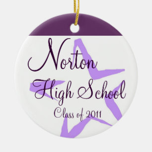 Norton Highschool Stern-Andenken Keramikornament