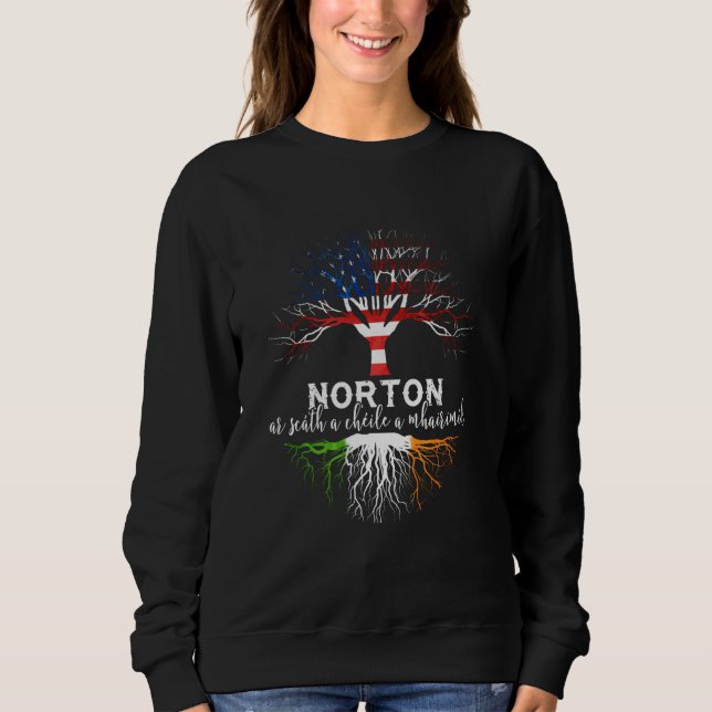 Norton Irish Family Name Shirt Irish Roots (Vorderseite)