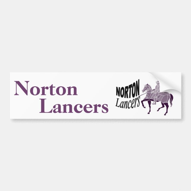 Norton Lancers-Autoaufkleber Autoaufkleber (Vorne)