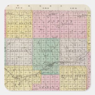 Norton Landkreis, Kansas Quadratischer Aufkleber