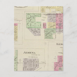 Norton, Lenora, Almena, Densmore, Almelo, Kansas Postkarte