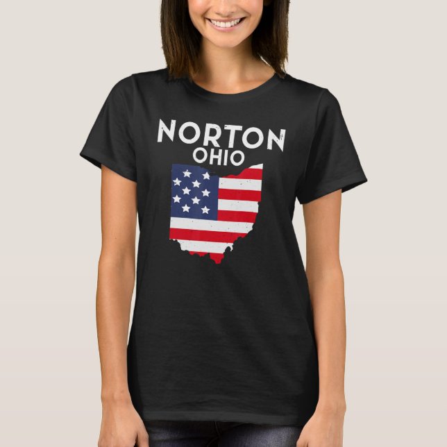 Norton Ohio USA Staat America Travel Ohioan T-Shirt (Vorderseite)