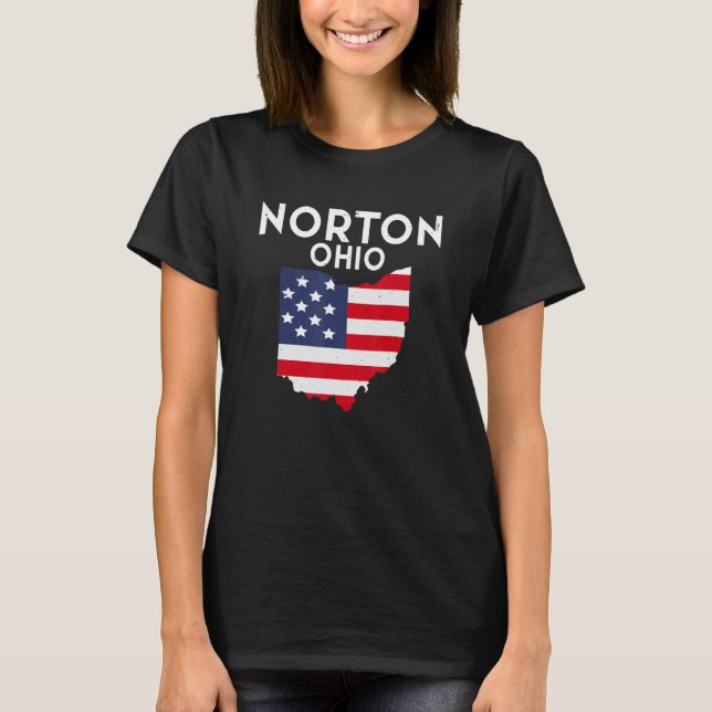 Norton Ohio USA Staat America Travel Ohioan T-Shirt (Vorderseite)