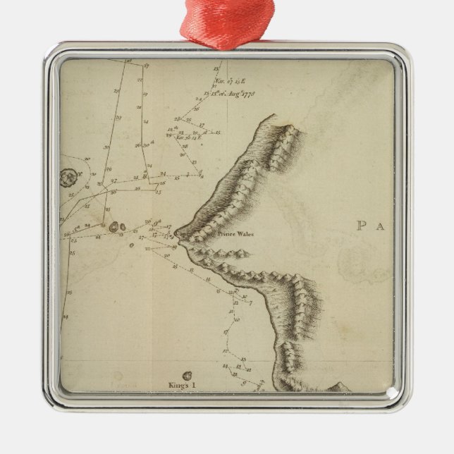 Norton Sound, Herings Strait, Alaska Ornament Aus Metall (Vorne)