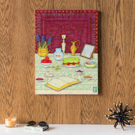 Noruz Haft Sin Table Canvas Print Leinwanddruck