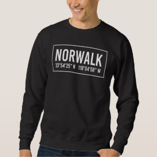 Norwalk Ca California Funny City koordiniert Zuhau Sweatshirt