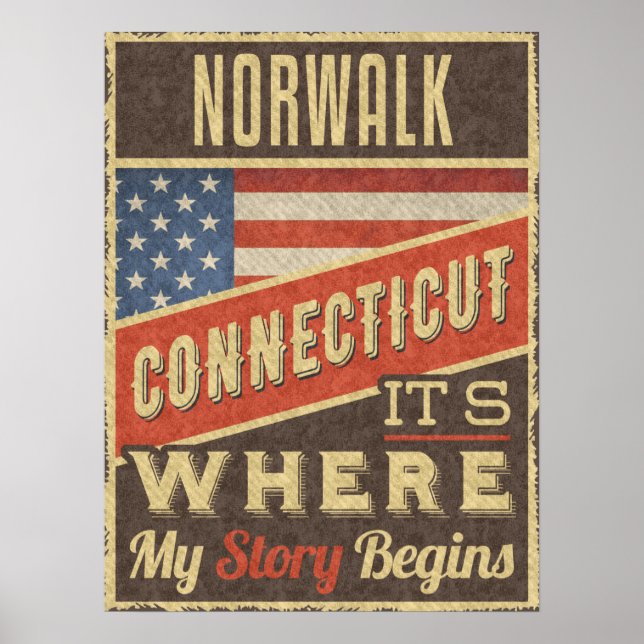 Norwalk Connecticut Poster (Vorne)