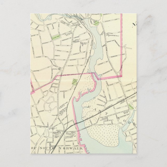 Norwalk, S Norwalk Postkarte (Vorderseite)