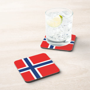 Norway Flag Coaster Untersetzer