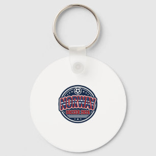 Norway Fußball 2026 Fußball Fett Land Typografie Schlüsselanhänger