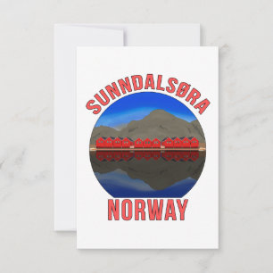 Norway Sunndalsøra Travel Norwegian Dankeskarte
