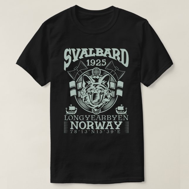 NORWAY SVALBARD LONGYEARBYEN - ARCTIC FOX T-Shirt (Design vorne)