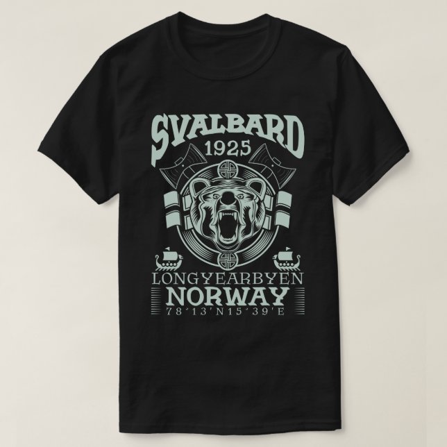 NORWAY SVALBARD LONGYEARBYEN - POLAR BEAR T-Shirt (Design vorne)