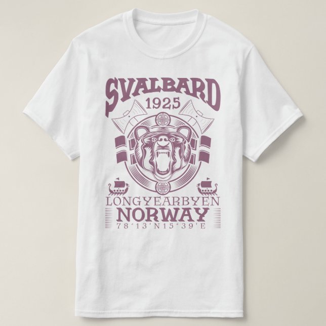 NORWAY SVALBARD LONGYEARBYEN - POLAR BEAR T-Shirt (Design vorne)