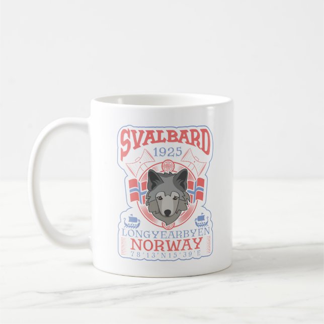 NORWAY SVALBARD LONGYEARBYEN - SVALBARD ARCTIC FOX KAFFEETASSE (Links)