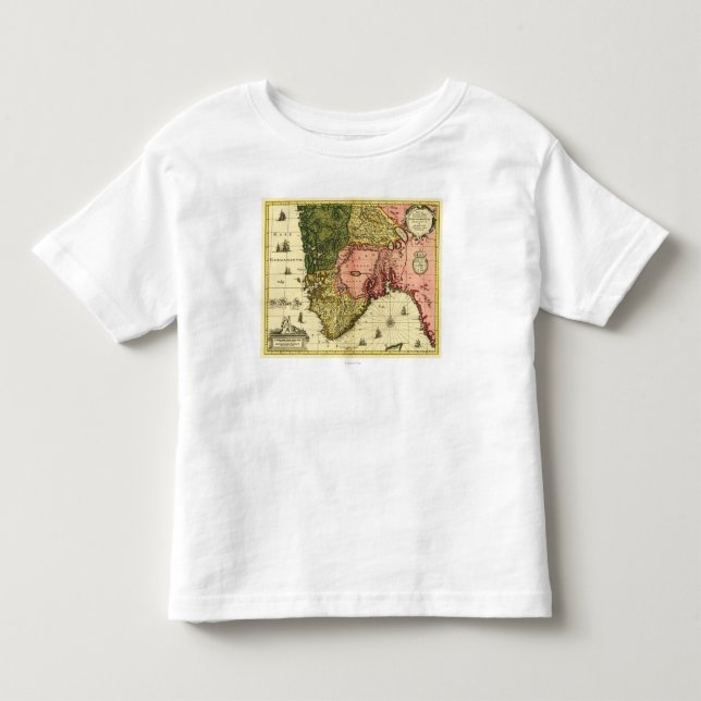 NorwayPanoramic MapNorway Kleinkind T-shirt (Vorderseite)