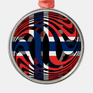 Norwegen #1 silbernes ornament