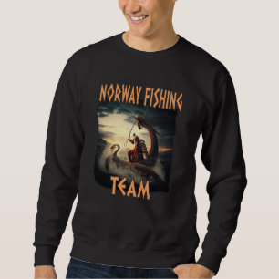 Norwegen Angelteam Skandinavien Norge Souvenir Nor Sweatshirt