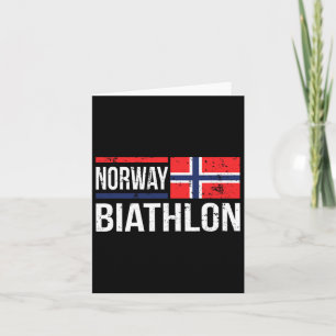 Norwegen Biathlon Ziel Skilanglauf Schießwettbewer Karte