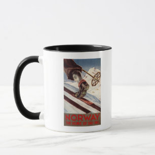 Norwegen - Die Zuhause des Skifahrens Tasse