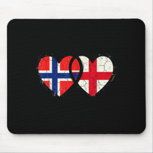Norwegen England Flaggen stolz norwegisch englisch Mousepad
