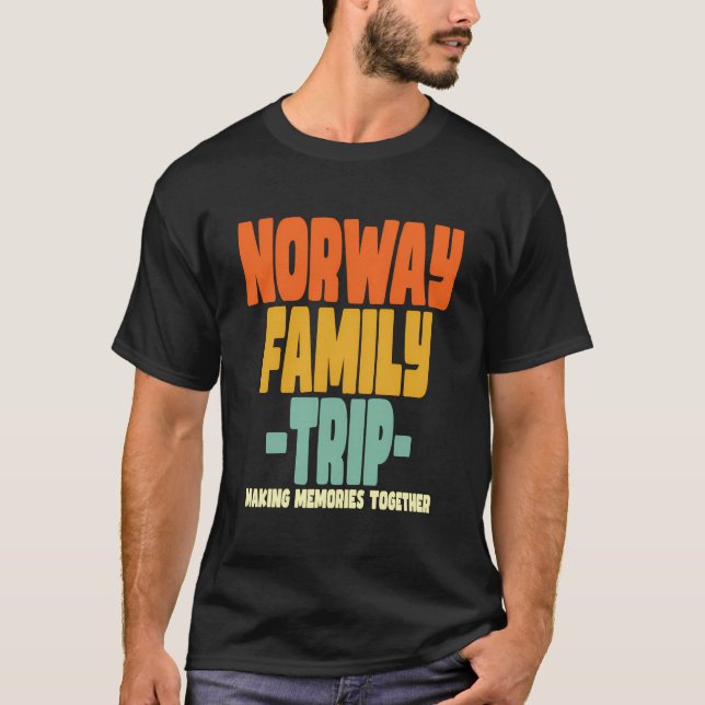 Norwegen Familienurlaub Norwegen T-Shirt (Vorderseite)