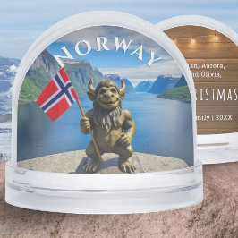 Norwegen Fjord Troll Personalisiert Weihnachten Schneekugeln