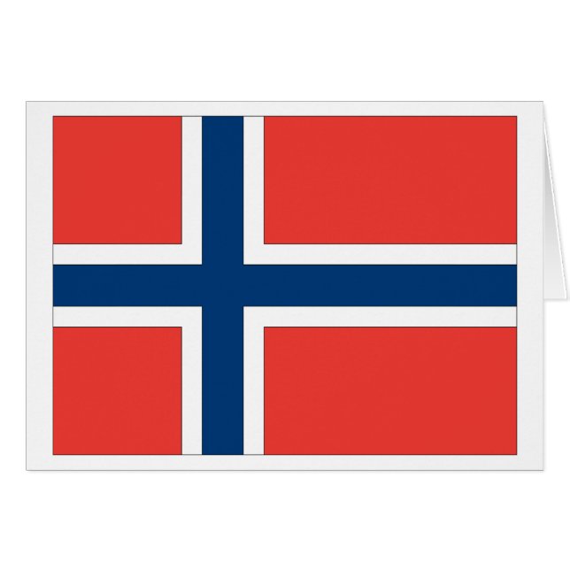 Norwegen-Flagge (Vorderseite (Horizontal))