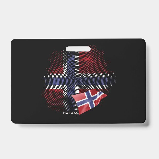 Norwegen-Flagge Ausweis (Vorderseite)