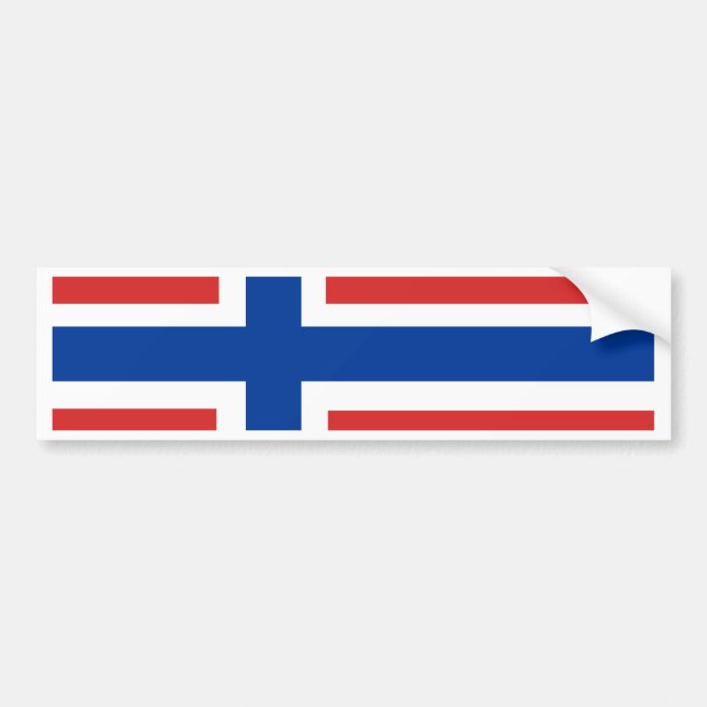 Norwegen-Flagge Autoaufkleber (Vorne)