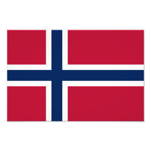 Norwegen-Flagge Fotodruck