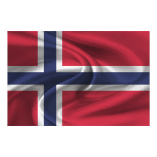 Norwegen-Flagge Fotodruck