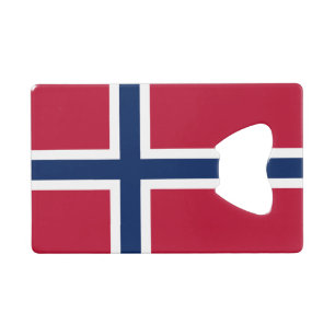 Norwegen-Flagge Geldbeutel Flaschenöffner