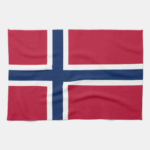 Norwegen-Flagge Geschirrtuch