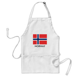 Norwegen-Flagge GRILLEN-Küchen-Schürze für Männer Schürze