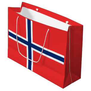 Norwegen-Flagge Große Geschenktüte