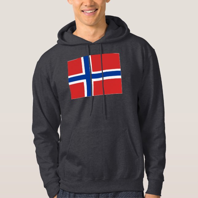 Norwegen-Flagge Hoodie (Vorderseite)