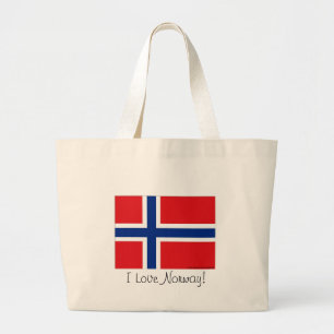 Norwegen-Flagge Jumbo Stoffbeutel
