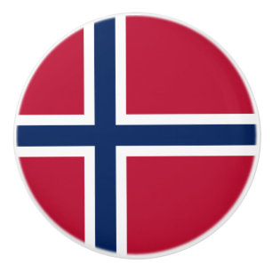 Norwegen-Flagge Keramikknauf