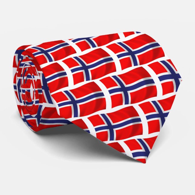Norwegen Flagge Krawatte (Gerollt)