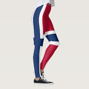Norwegen-Flagge Leggings