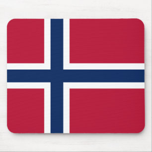 Norwegen-Flagge Mousepad