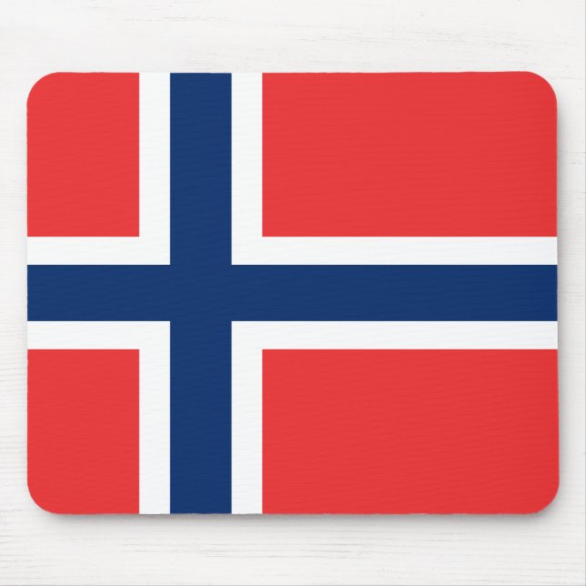 Norwegen, Flagge Mousepad (Vorne)