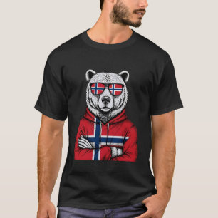 Norwegen-Flagge Norge Norwegischer Stolz 2 T-Shirt