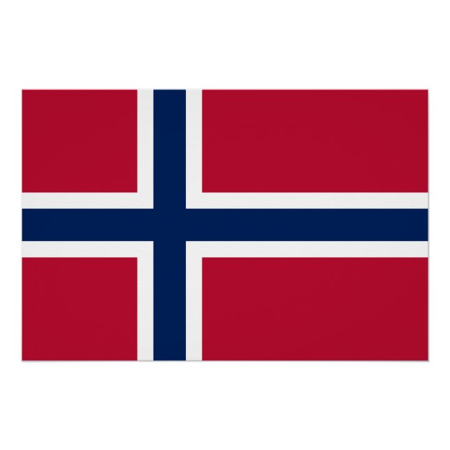 Norwegen-Flagge Poster (Vorderseite)