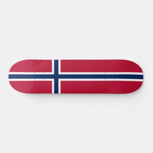 Norwegen-Flagge Skateboard (Horizontal)